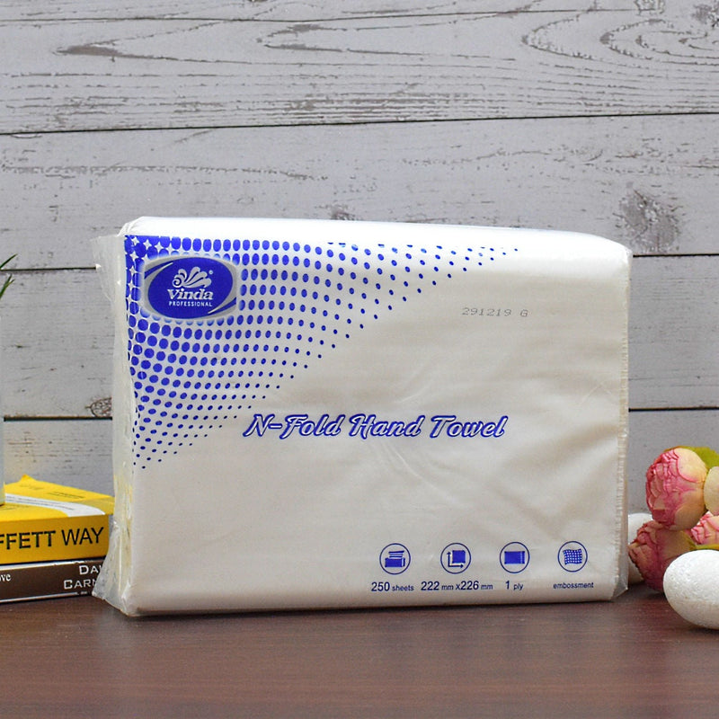 N-Fold Premium Hand Towel : 500 Sheets - Deczo