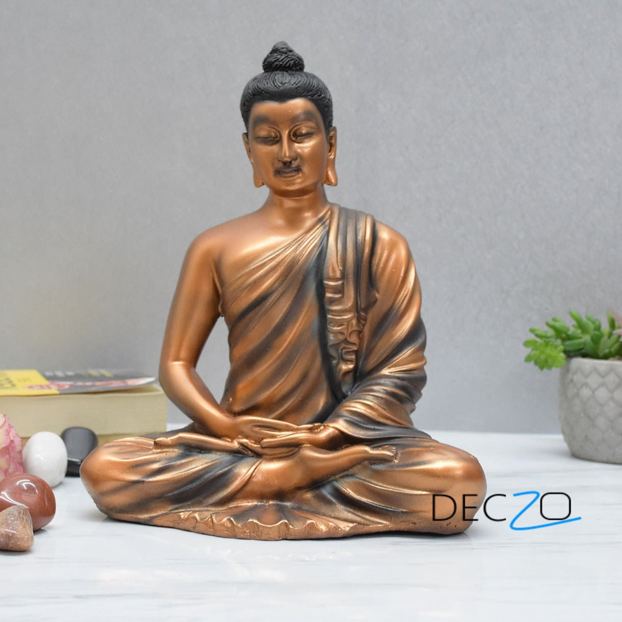 Gracious Yogi Sitting Buddha :  Copper - Deczo