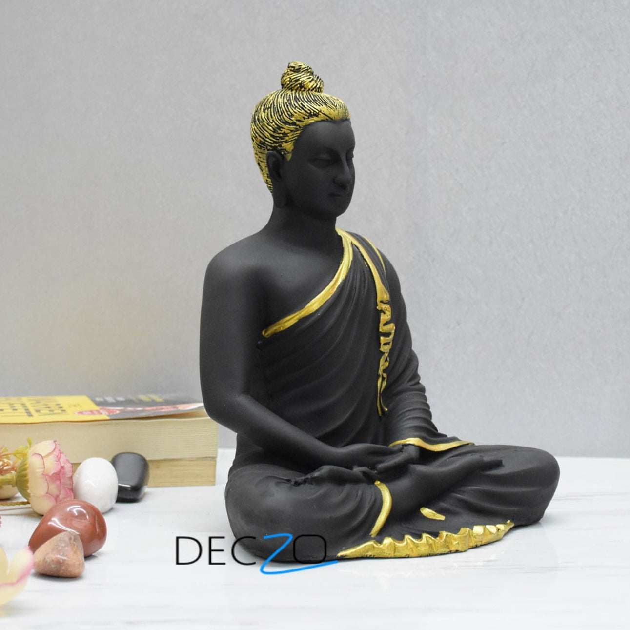 Gracious Yogi Sitting Buddha :  Black - Deczo