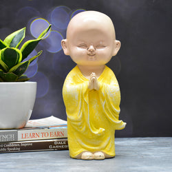 Namaste Buddha Monk : Shaded Yellow