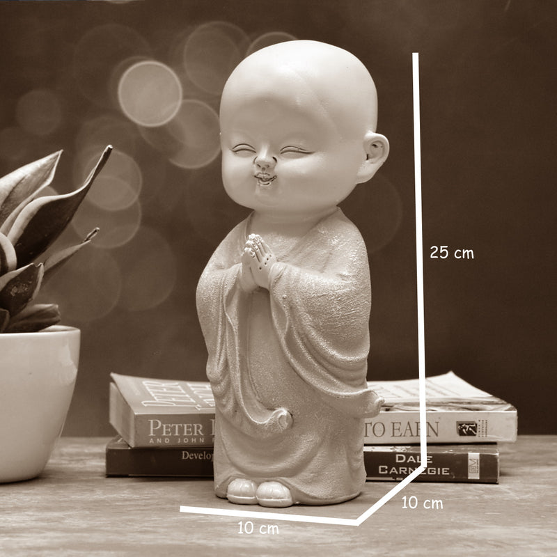 Namaste Buddha Monk : Grey