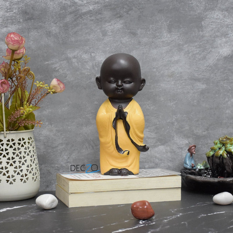 Namaste Buddha Monk : Yellow - Deczo