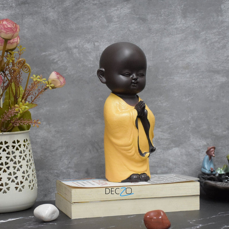 Namaste Buddha Monk : Yellow - Deczo