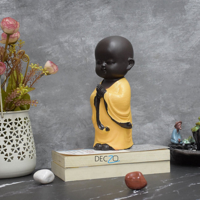 Namaste Buddha Monk : Yellow - Deczo