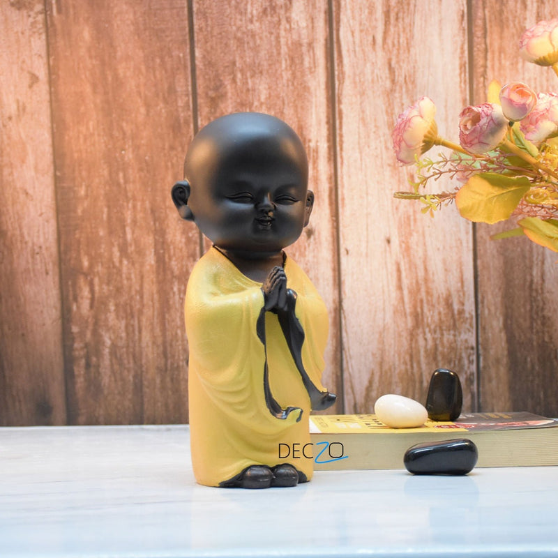 Namaste Buddha Monk : Yellow - Deczo