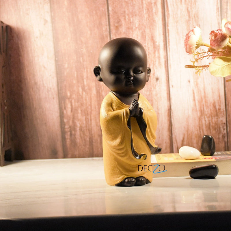 Namaste Buddha Monk : Yellow - Deczo