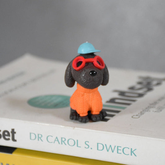 Miniature Dog wearing Cap for Garden Decor - Deczo