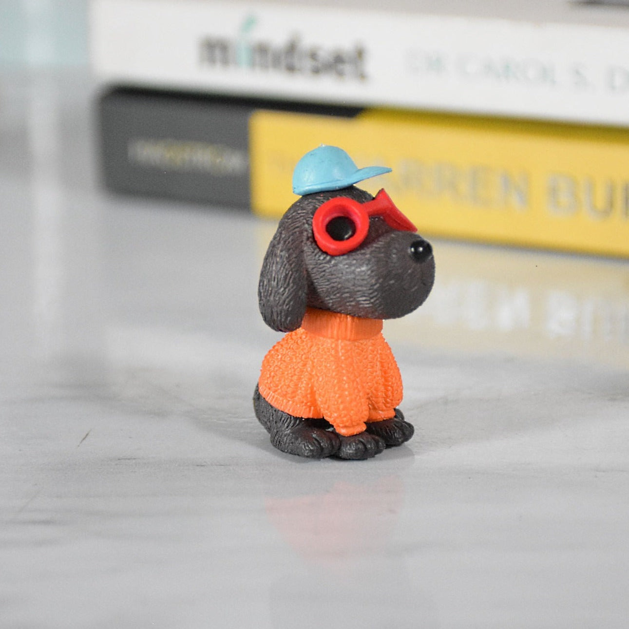 Miniature Dog wearing Cap for Garden Decor - Deczo