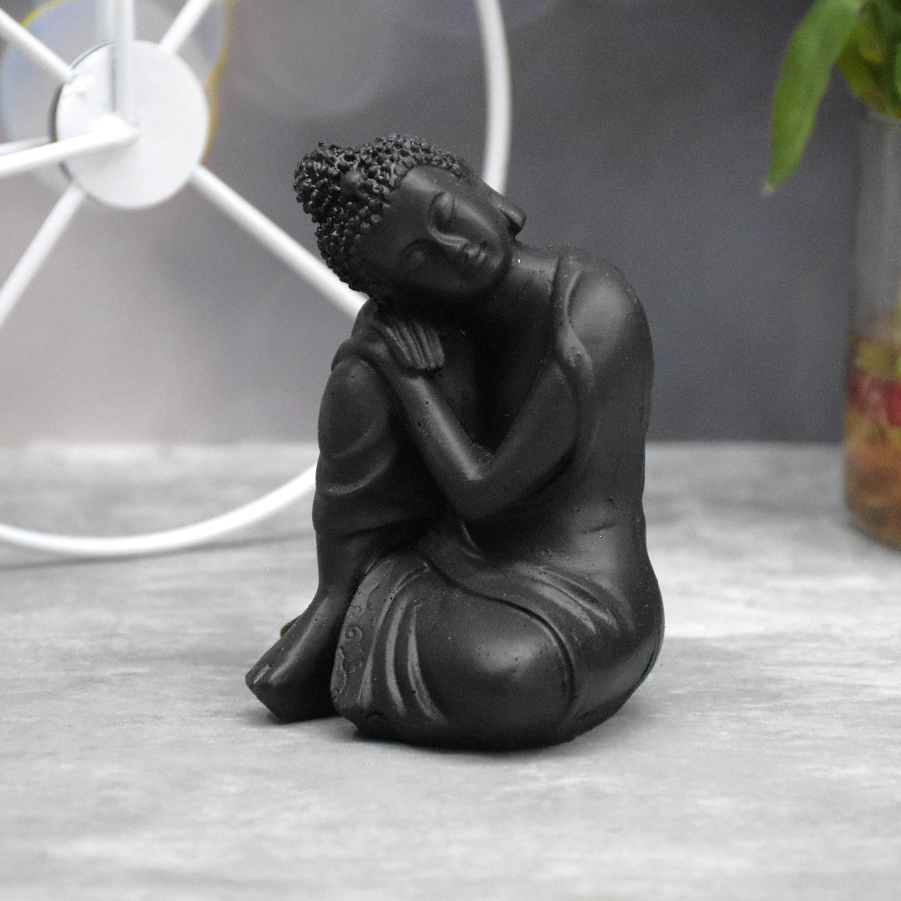 Head Resting Buddha Figurine for Spiritual , Gift , Table Decor (9x6.5x6.5 CM)