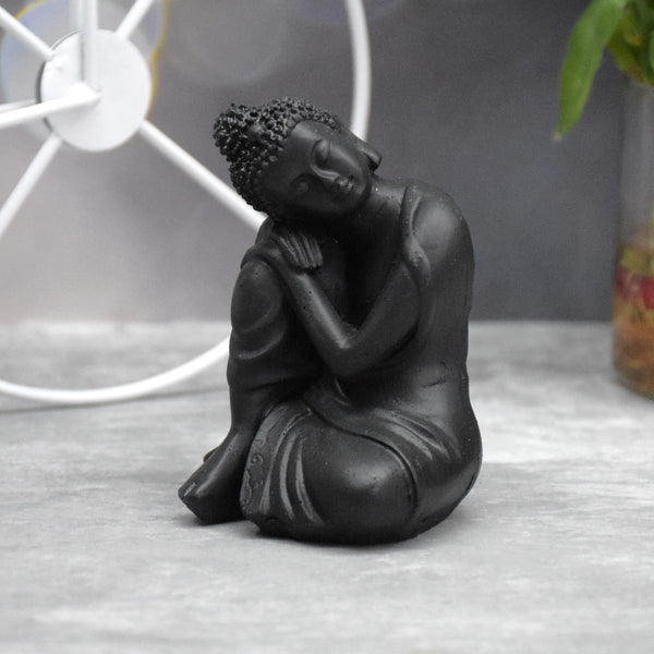 Head Resting Buddha for Spiritual , Gift , Table Decor (9x6.5x6.5 CM)