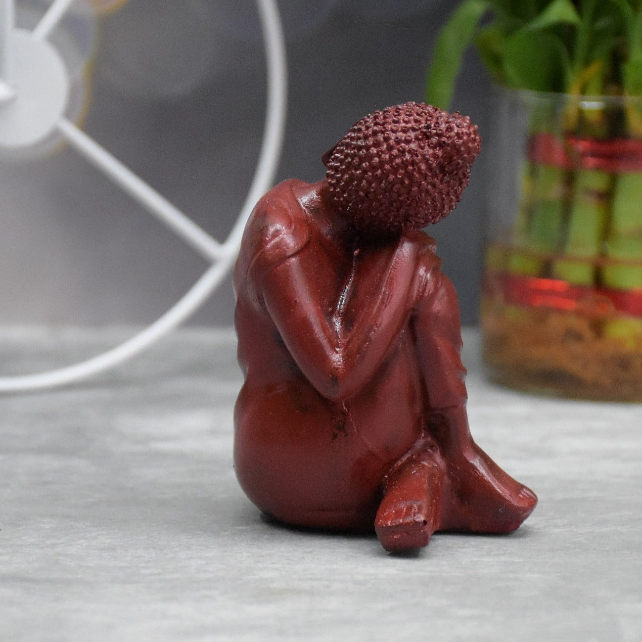 Head Resting Buddha Figurine for Spiritual , Gift , Table Decor (9x6.5x6.5 CM)