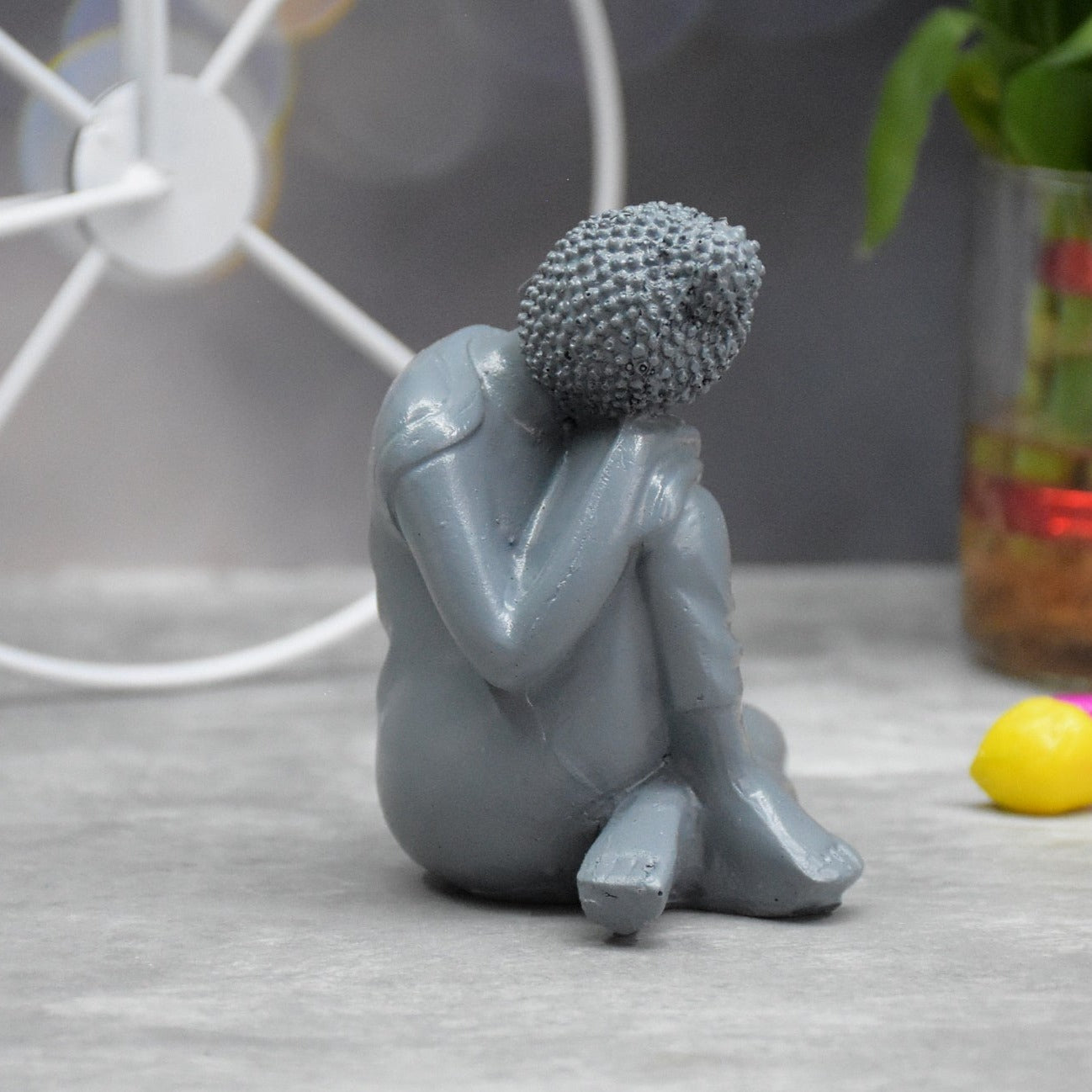 Head Resting Buddha Figurine for Spiritual , Gift , Table Decor (9x6.5x6.5 CM)