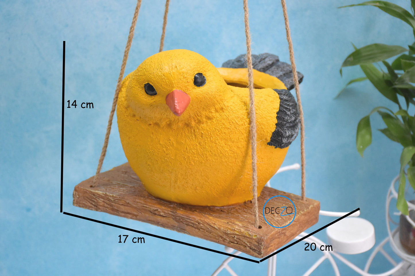 Hanging  Sparrow Planter Garden Decor