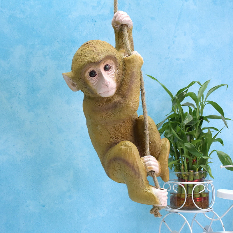 Hanging Monkey Garden Decor