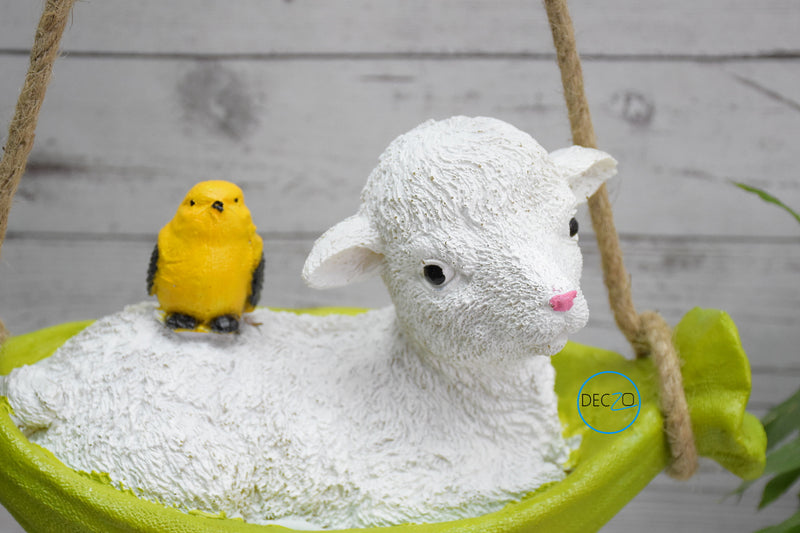 Cute Sheep Hanging Garden Decor