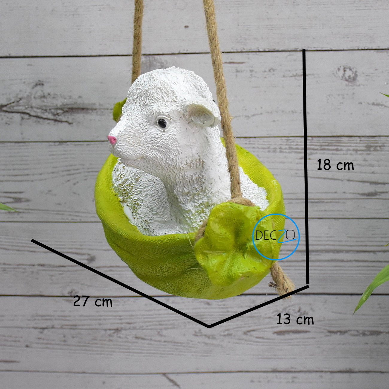Cute Sheep Hanging Garden Decor