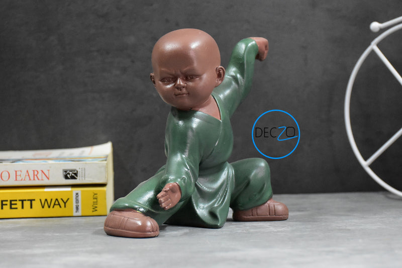 Kung Fu Monk for Gift, Decor (15x14x9 CM)