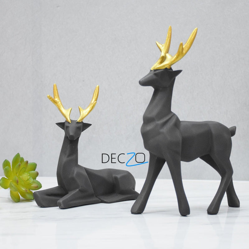 Geometric Deer Pair - Deczo