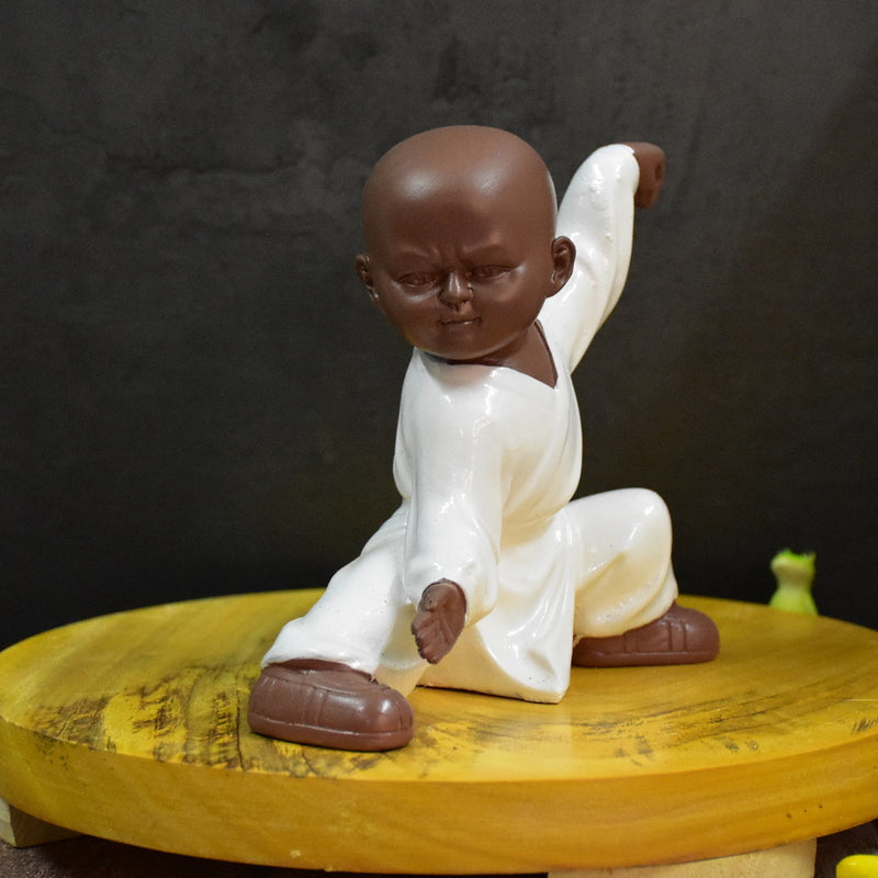 Kung Fu Monk for Gift, Decor (15x14x9 CM)