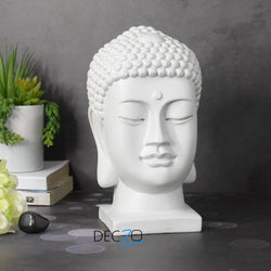 Gracious Buddha Face : White - Deczo