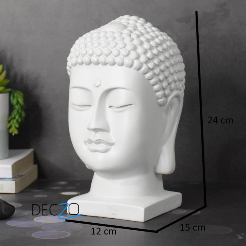 Gracious Buddha Face : White - Deczo