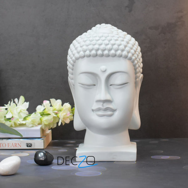 Gracious Buddha Face : White - Deczo