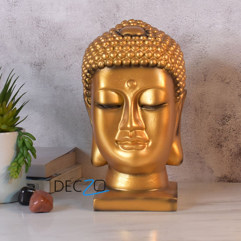Gracious Buddha Face : Golden - Deczo