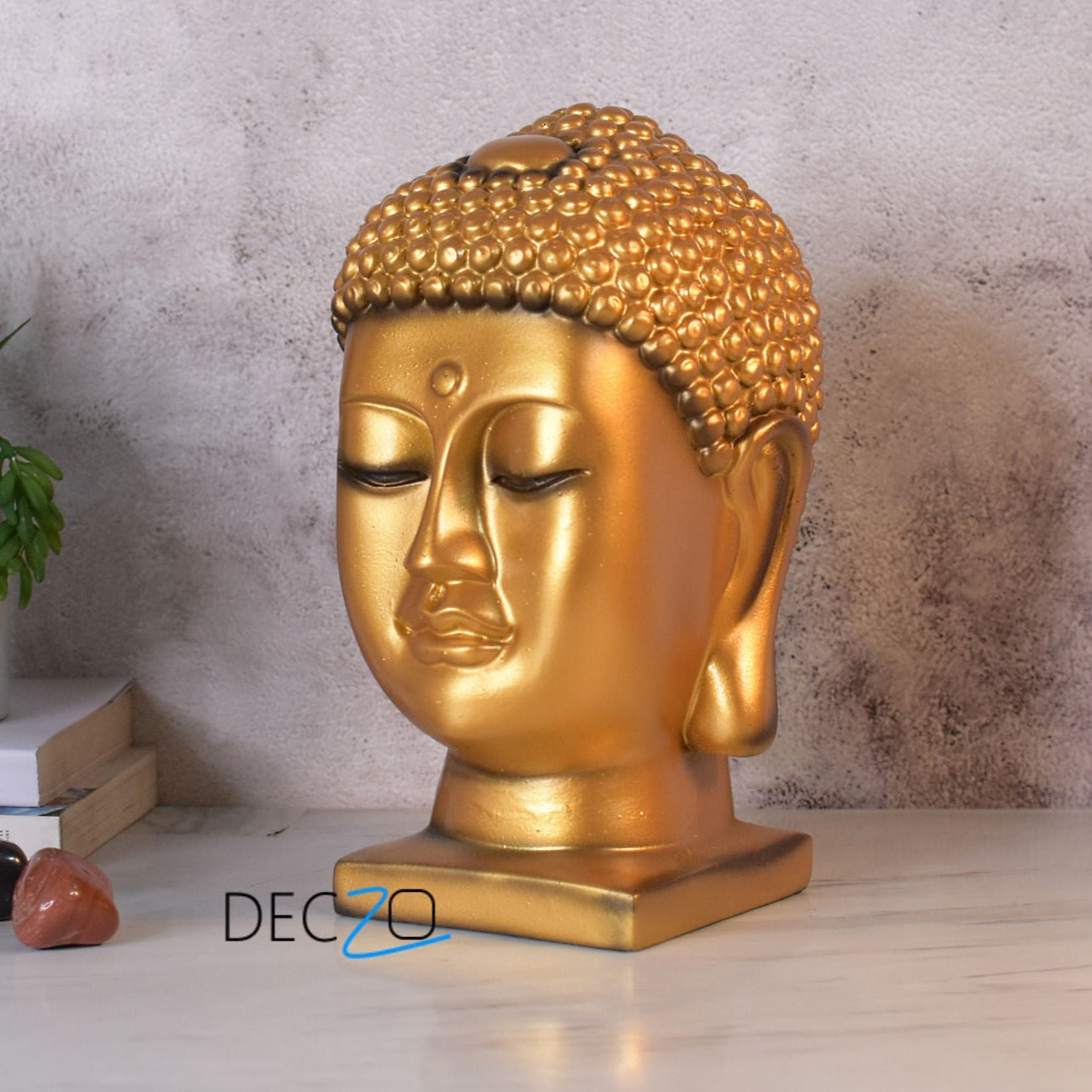 Gracious Buddha Face : Golden - Deczo