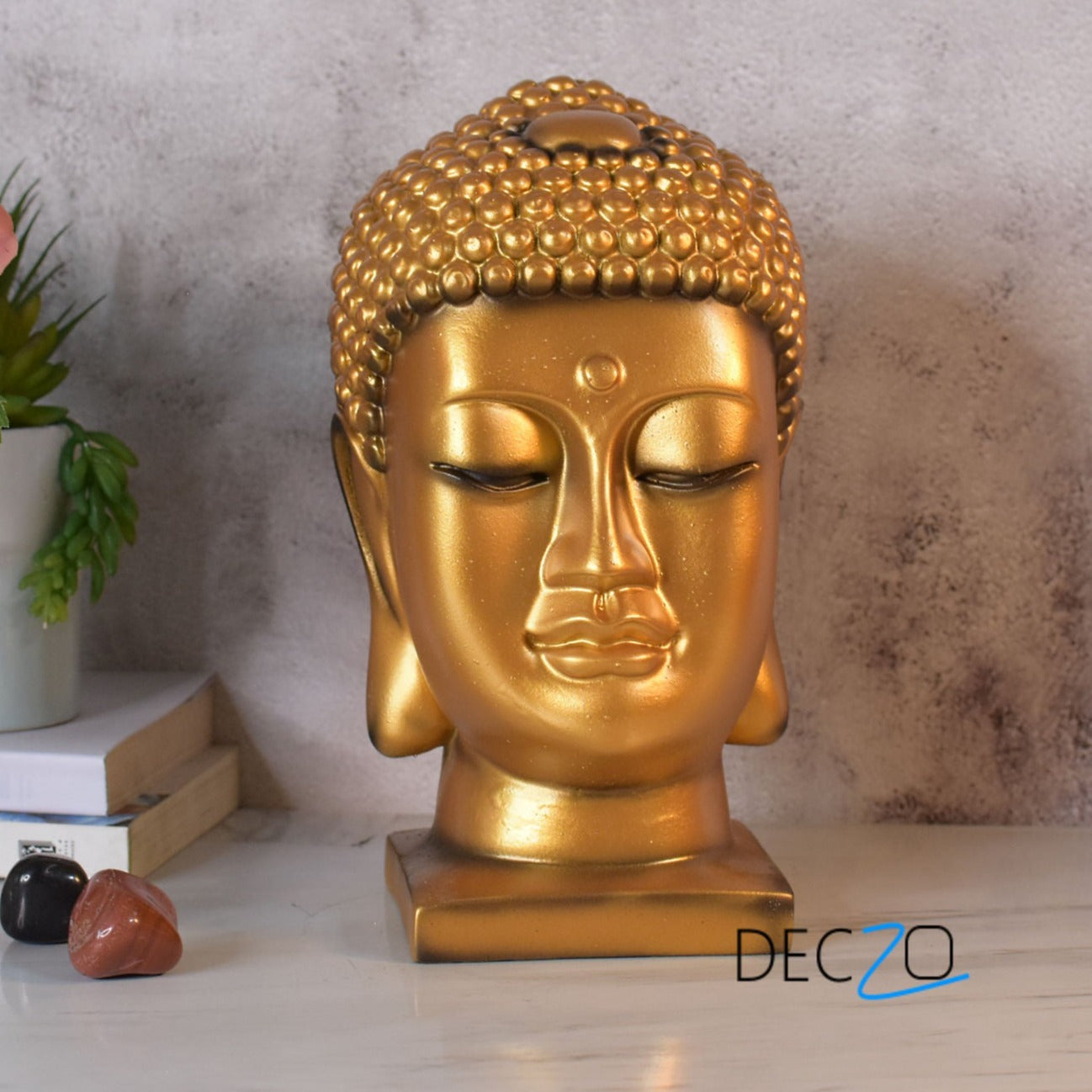 Gracious Buddha Face : Golden - Deczo