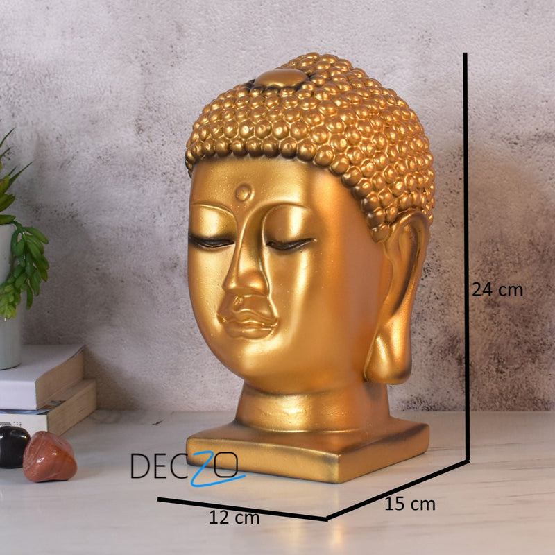 Gracious Buddha Face : Golden - Deczo