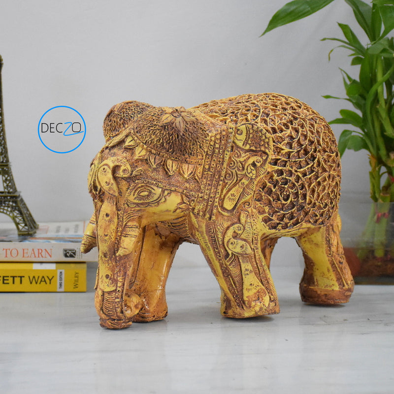 ANTIQUE ROYAL ELEPHANT SHOWPIECE