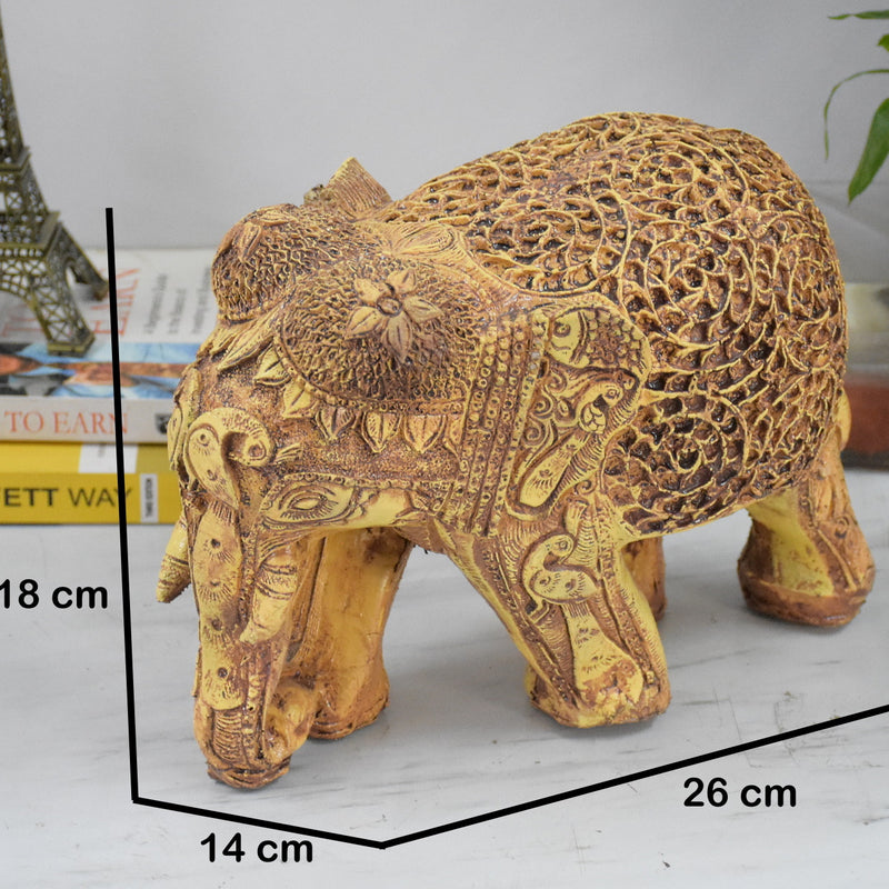 ANTIQUE ROYAL ELEPHANT SHOWPIECE