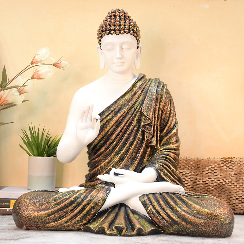 2 Feet Serene Blessing Buddha Idol- Copper Touch