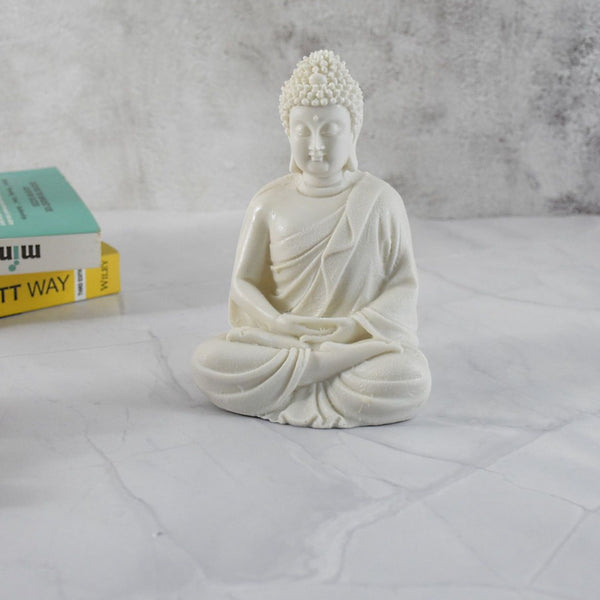 Meditating Buddha Polyresin Figurine, 14 cm - Deczo
