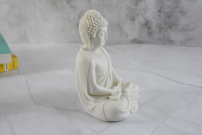 Meditating Buddha Polyresin Figurine, 14 cm - Deczo