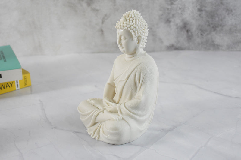 Meditating Buddha Polyresin Figurine, 14 cm - Deczo