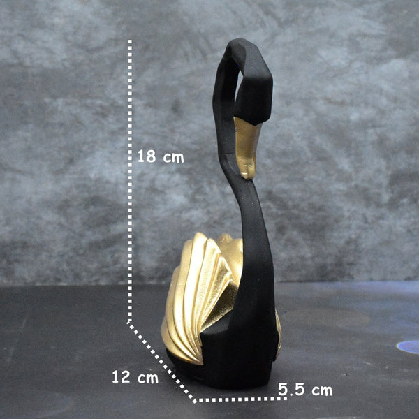 Swan Pair Showpiece : Golden