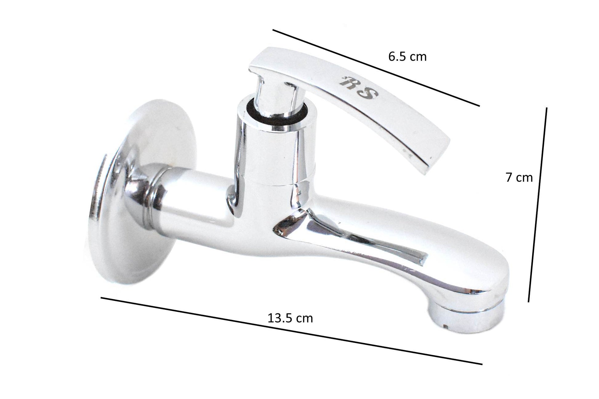 Bib Cock Model Stone01 Chrome Plated Full Brass Bathroom Faucet - Deczo