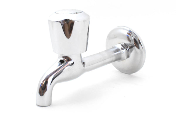 Bib Cock Model Sleek03  Chrome Plated Full Brass Bathroom Faucet - Deczo