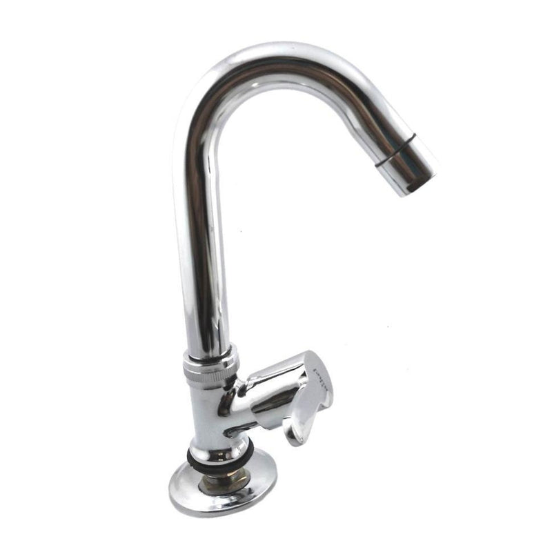Model Name Swanic09 Full Brass Long Neck Chrome Plated Kitchen and Bathroom Faucet - Deczo