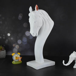 XL The Statement Stallion Statue- Milky White - Deczo