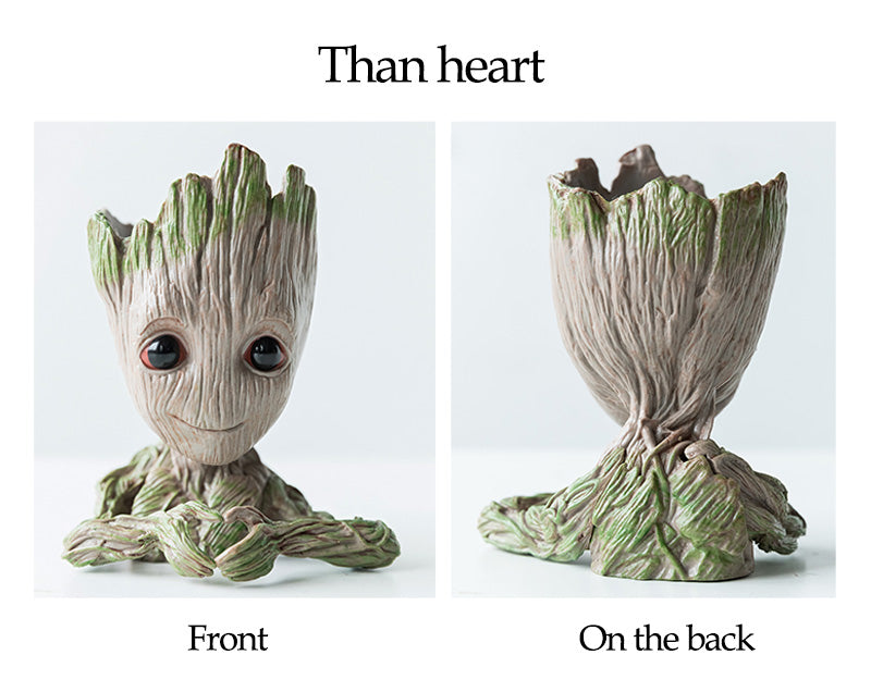 Home Garden Creative  Groot Family Resin Succulent Pot, Desktop Decoration Ornaments Gifts - Deczo