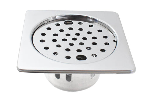 Stainless Steel  5 inch, Bathroom Jali ,Floor Traps, Gutter Jali /Drain Strainer - Deczo