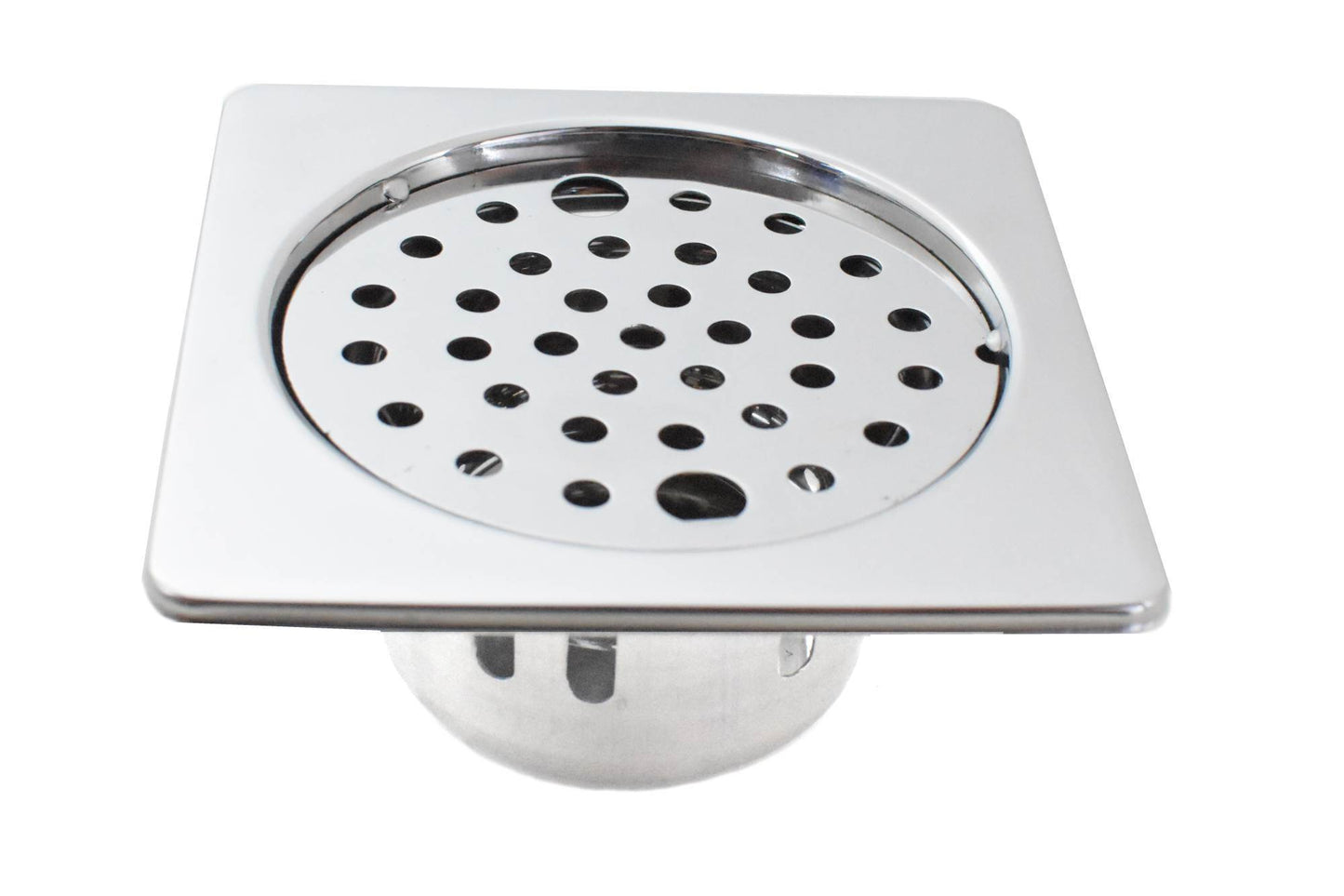 Set of 2 Stainless Steel  5 inch, Bathroom Jali ,Floor Traps, Gutter Jali /Drain Strainer - Deczo