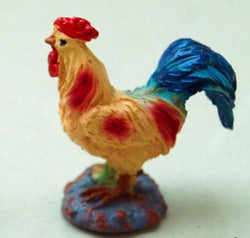Mini Rooster Chicken Resin Miniature - Deczo