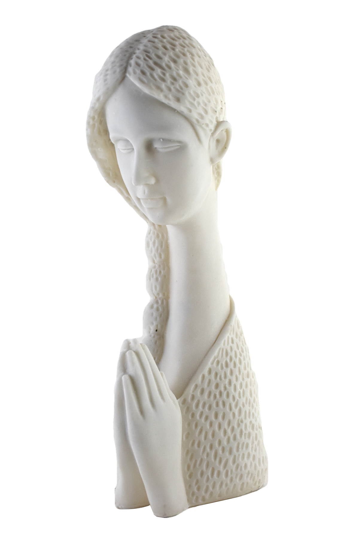Welcome Lady Statue - Matt White - Deczo