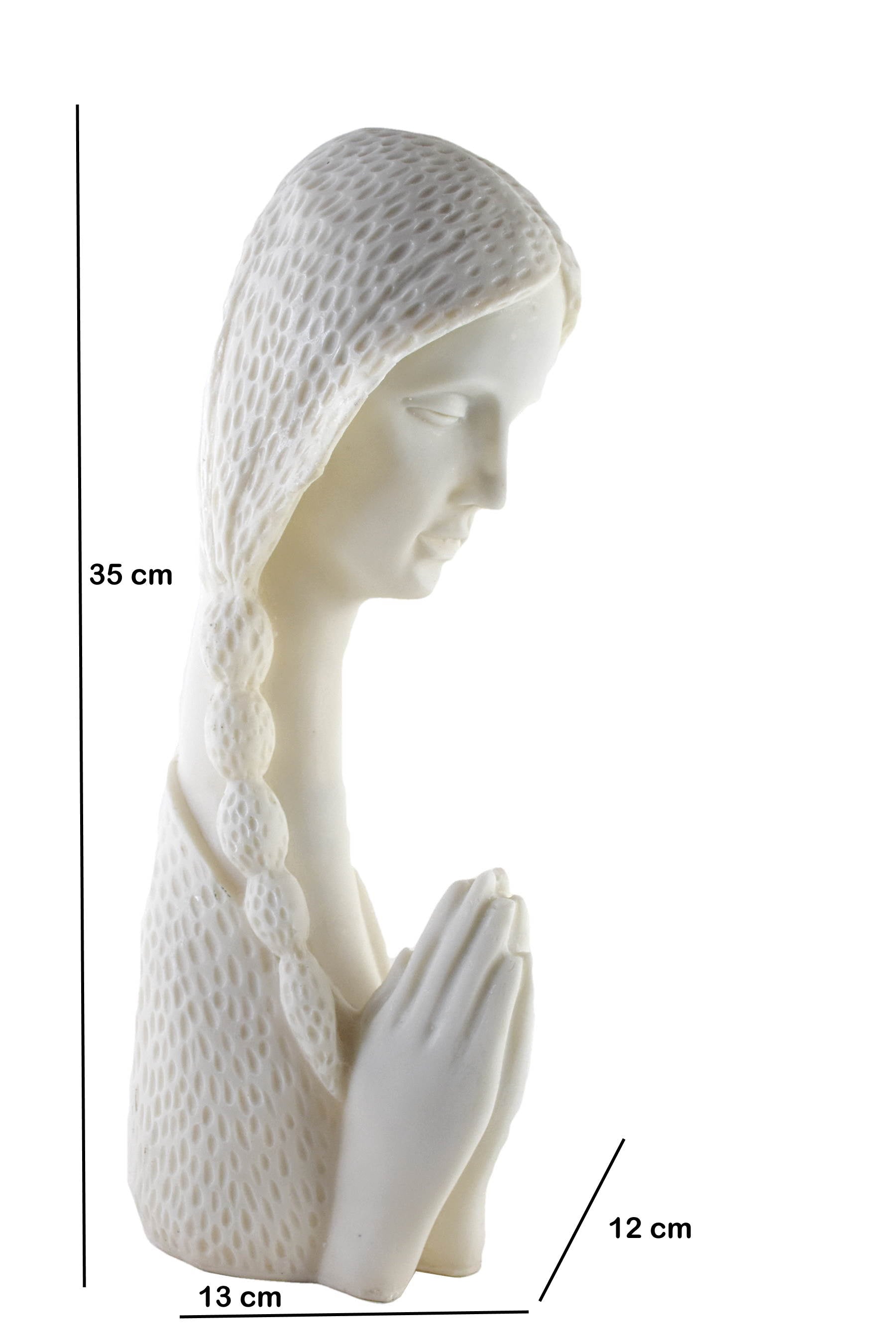 Welcome Lady Statue - Matt White - Deczo