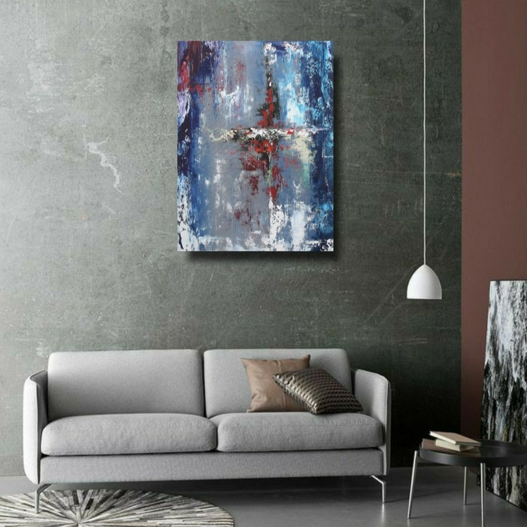 Pure Bliss Handmade Acrylic on Canvas Abstract Wall Painting - Deczo