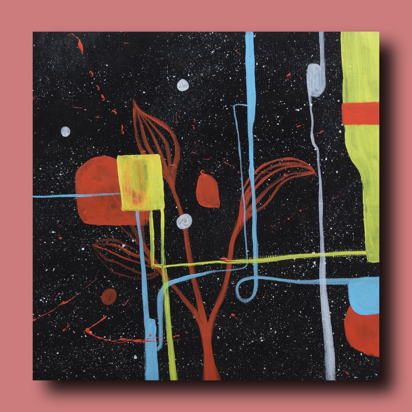 Parallel universe, Handmade Canvas Painting : 23x23 inches - Deczo