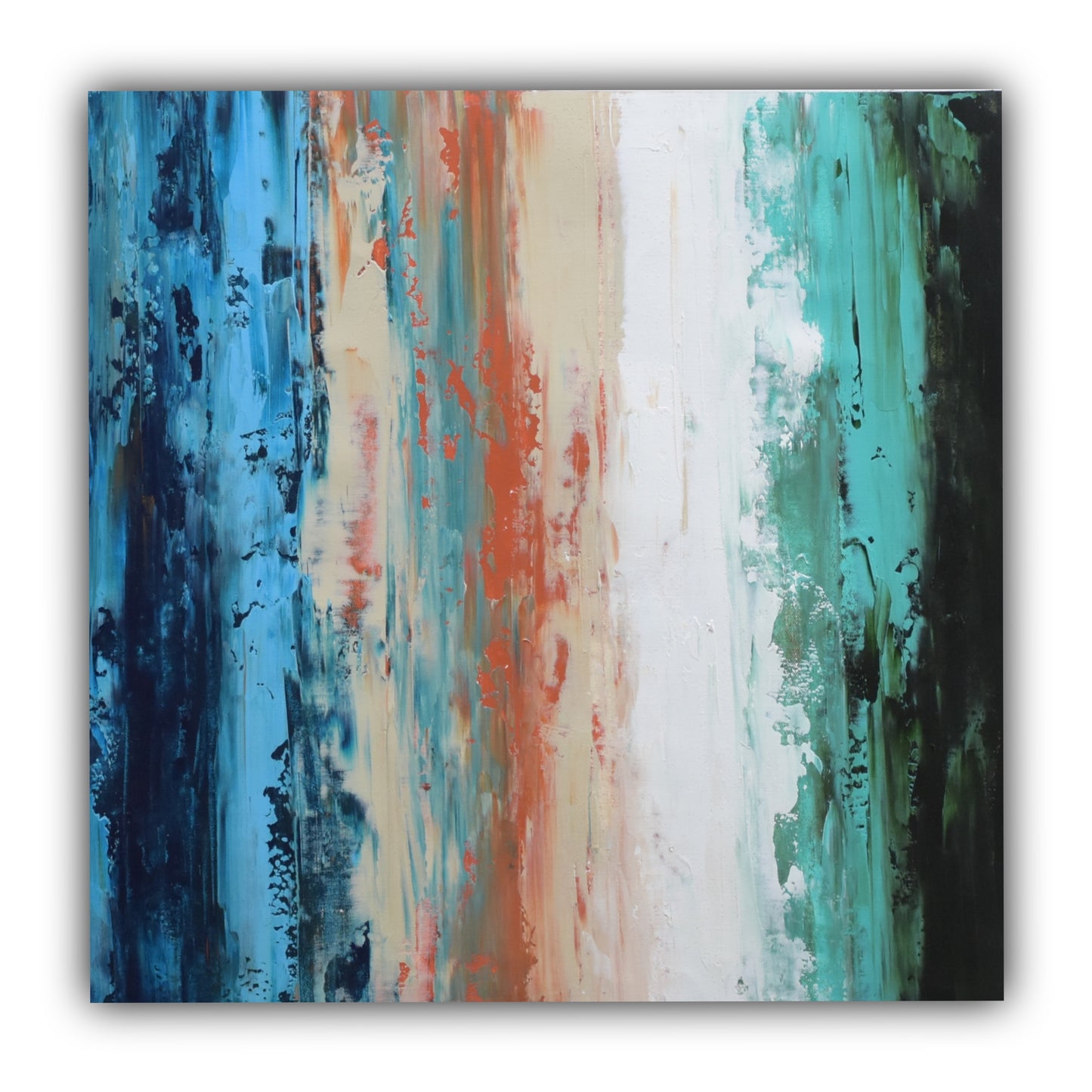 Rapturous, Handmade Canvas Painting : 23x23 inches - Deczo